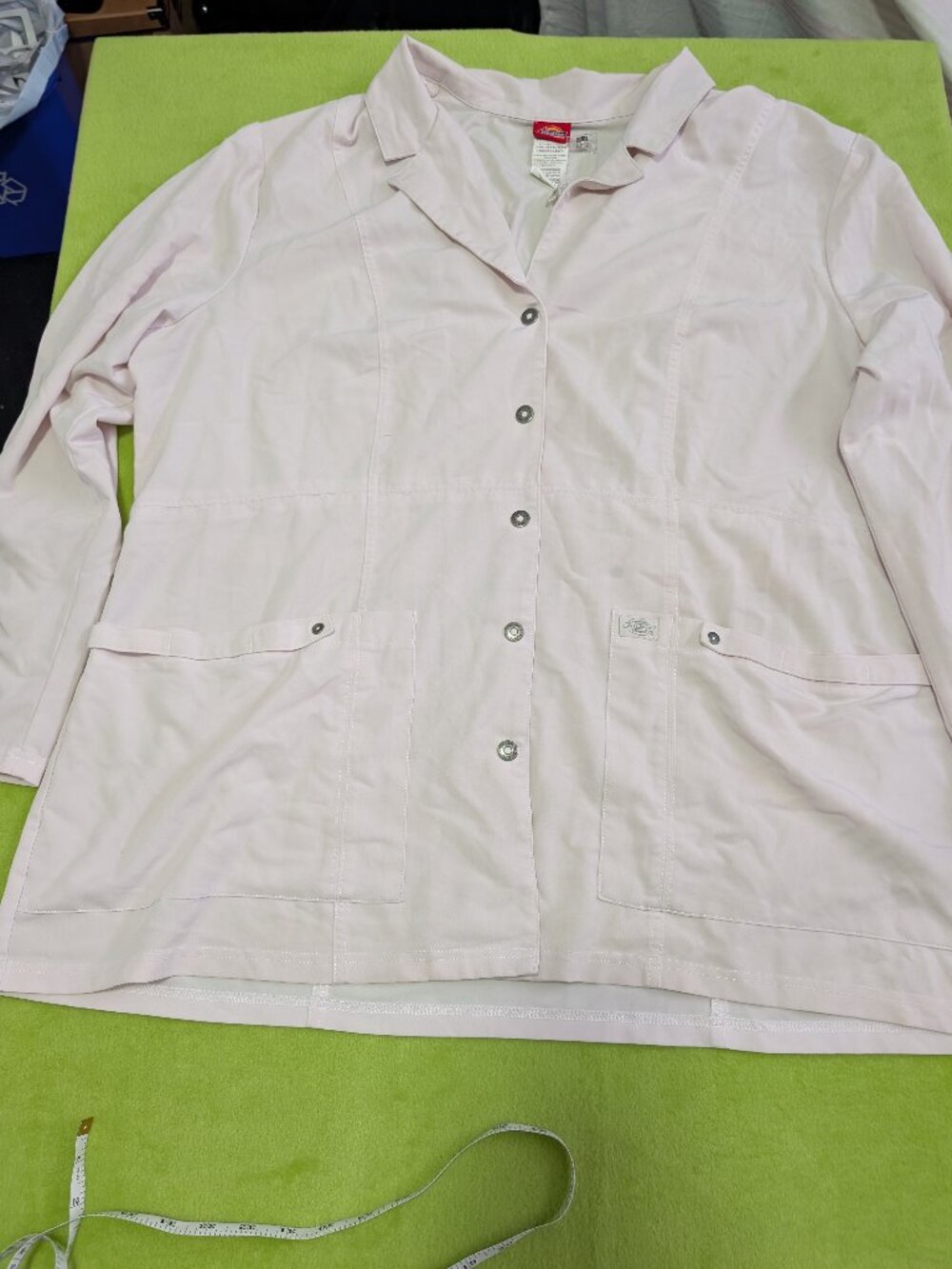Dickies Women's White Coat Jacket 3XL Stretch